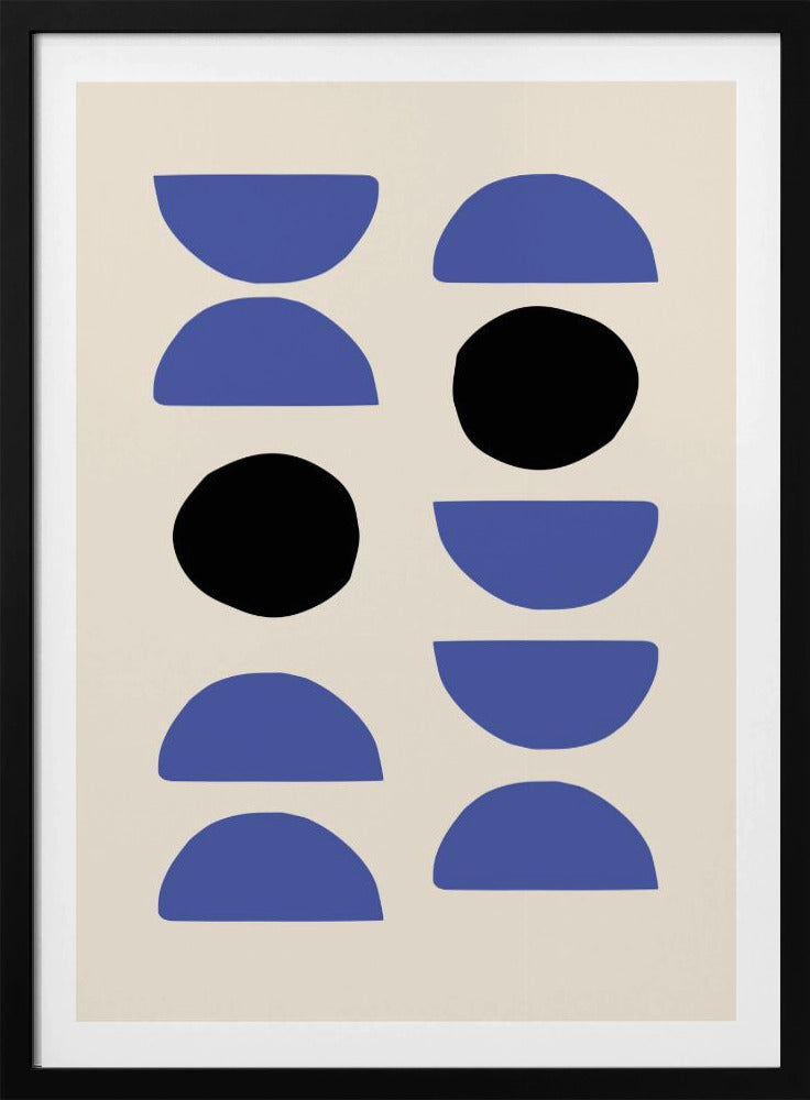 Blaue Formen | Poster