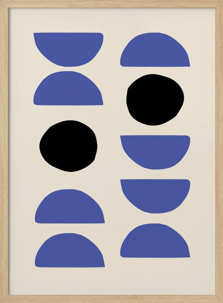 Blaue Formen | Poster