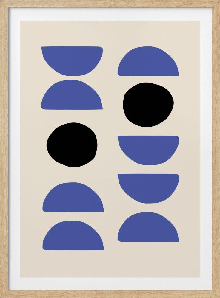 Blaue Formen | Poster