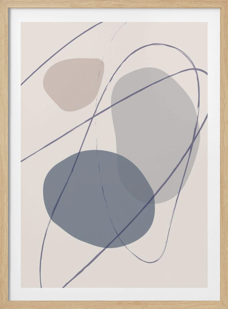 Neue Formen Blau Nr. 2 | Poster
