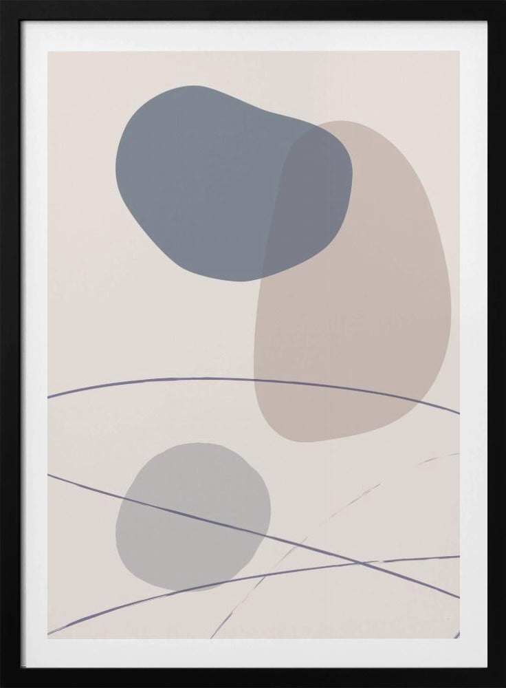 Neue Formen Blau Nr. 3 | Poster