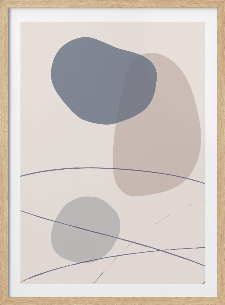 Neue Formen Blau Nr. 3 | Poster