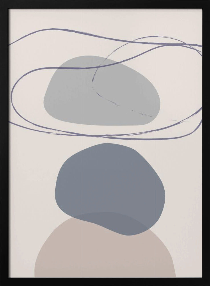 Neue Formen Blau Nr. 4 | Poster