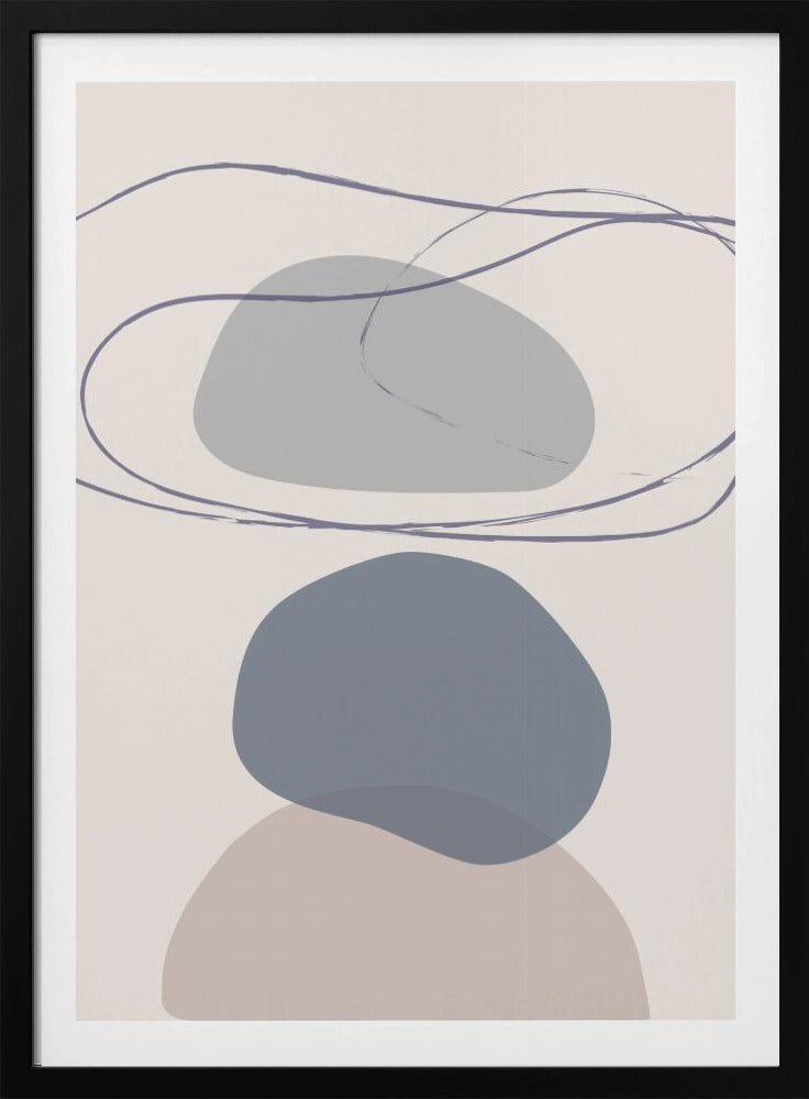 Neue Formen Blau Nr. 4 | Poster