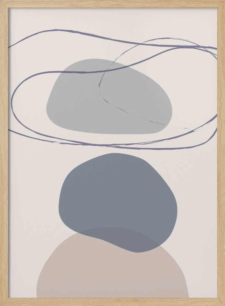 Neue Formen Blau Nr. 4 | Poster