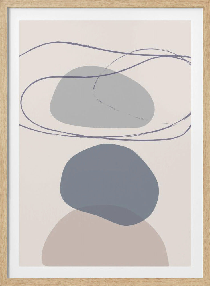 Neue Formen Blau Nr. 4 | Poster