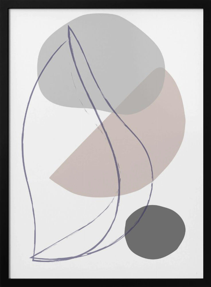 New Shapes Beige 01 | Poster
