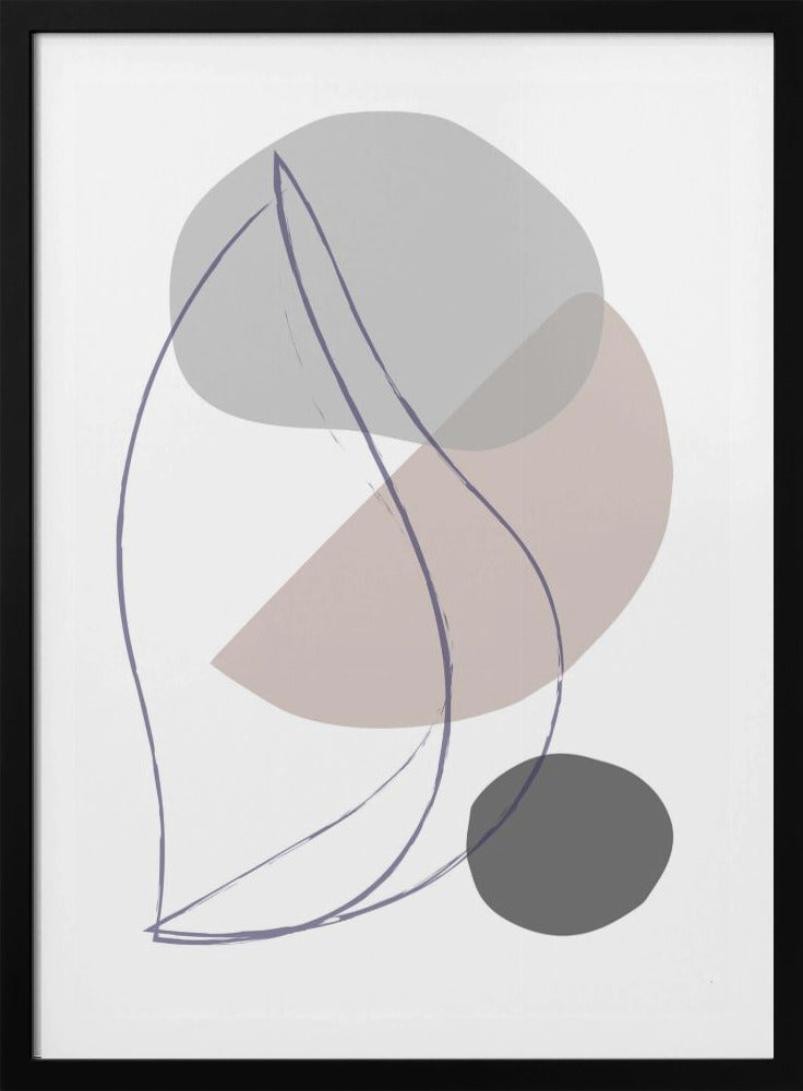 New Shapes Beige 01 | Poster