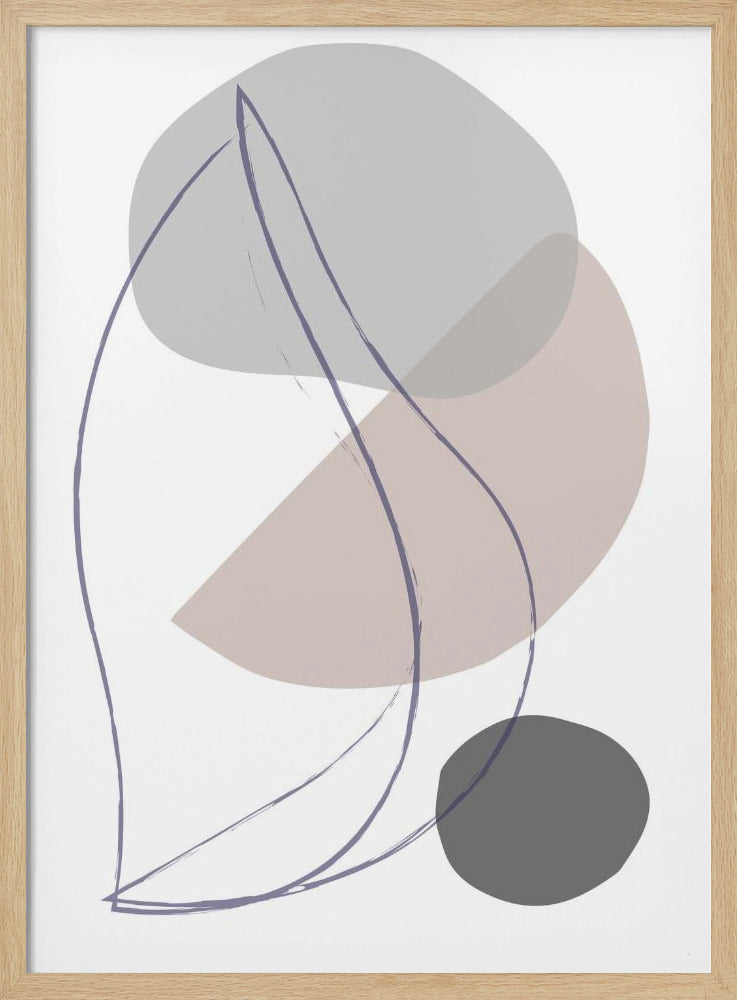 New Shapes Beige 01 | Poster