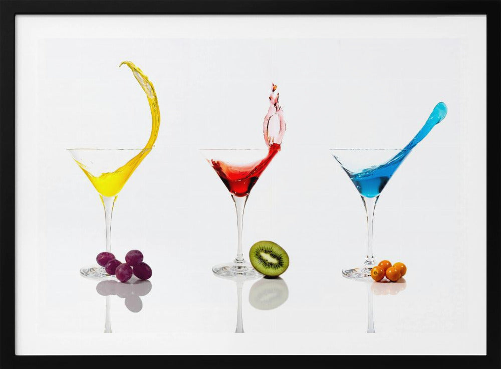 Cocktails und Obst | Poster