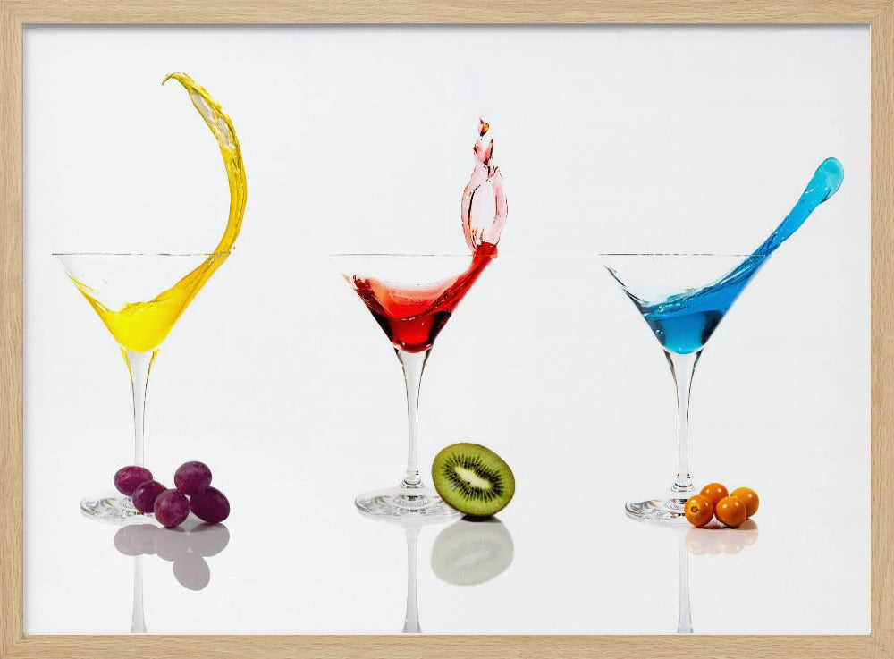 Cocktails und Obst | Poster