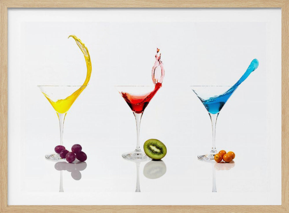 Cocktails und Obst | Poster