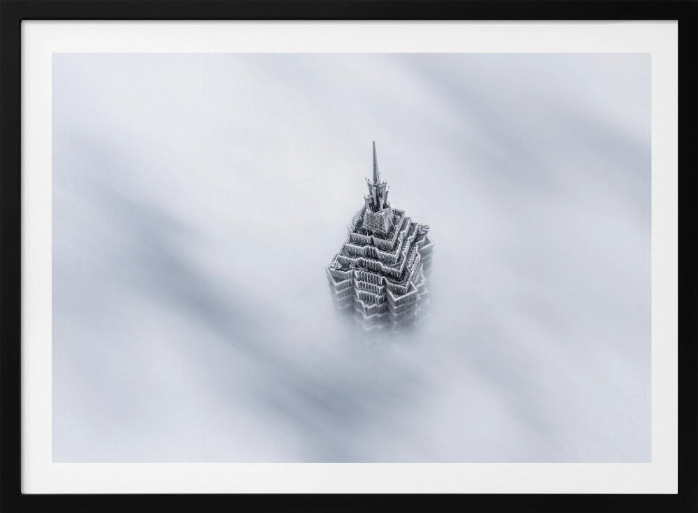 Shanghai Jinmao Tower in Wolken | Poster