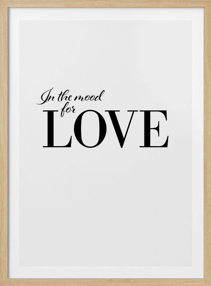 In der Stimmung für Liebe | Poster