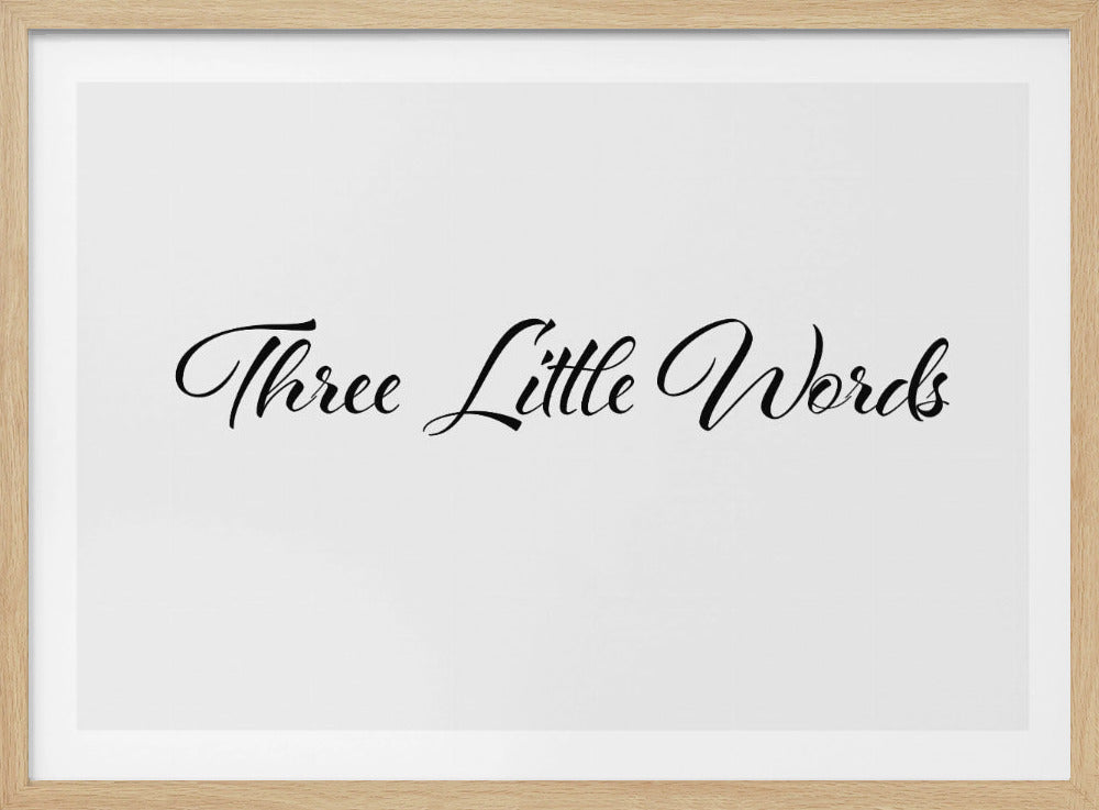 Drei kleine Worte | Poster