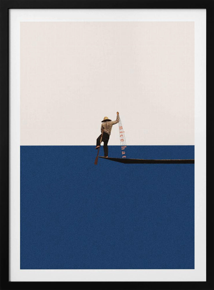 Nach Komplimenten fischen | Poster