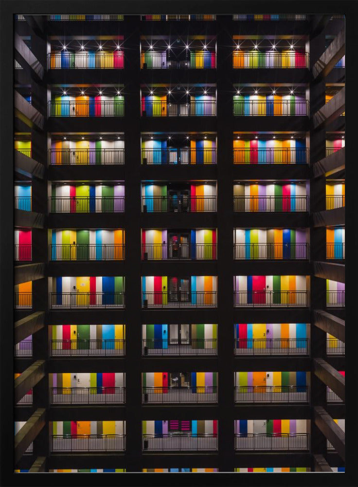Buntes Gebäude | Poster