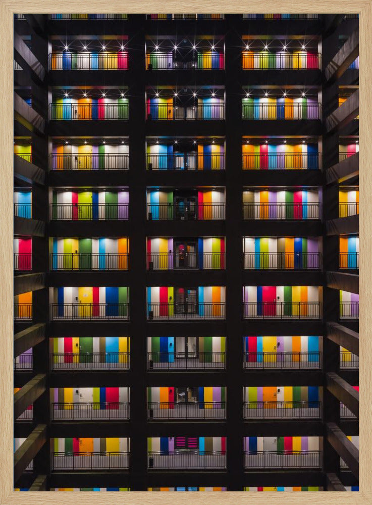 Buntes Gebäude | Poster