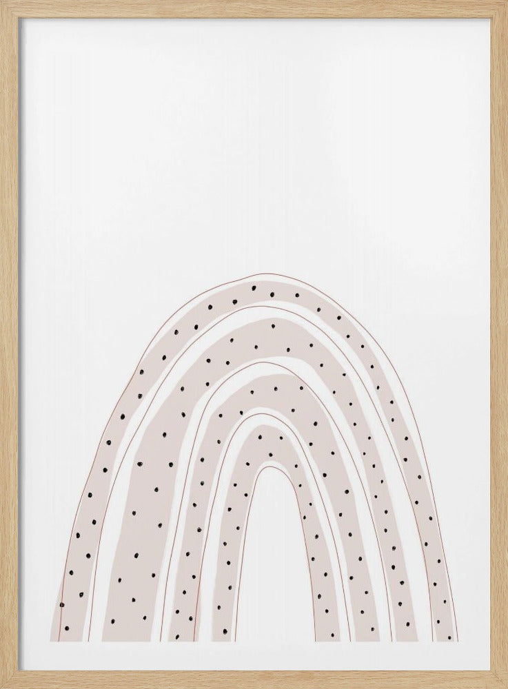 Gepunktete, gewölbte Eleganz | Poster