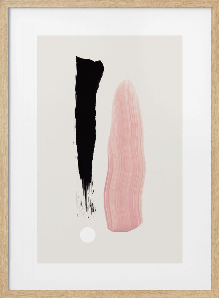 Minimalistische Pinselstriche | Poster