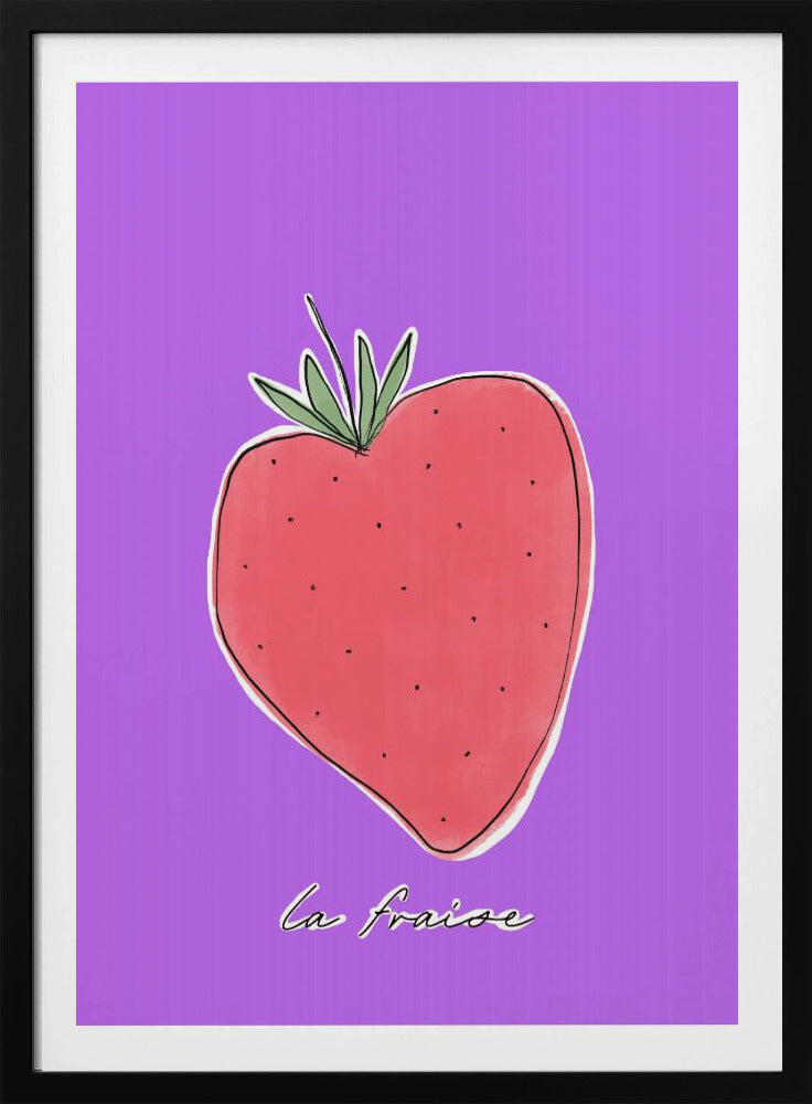 Stilisiertes Erdbeervergnügen | Poster