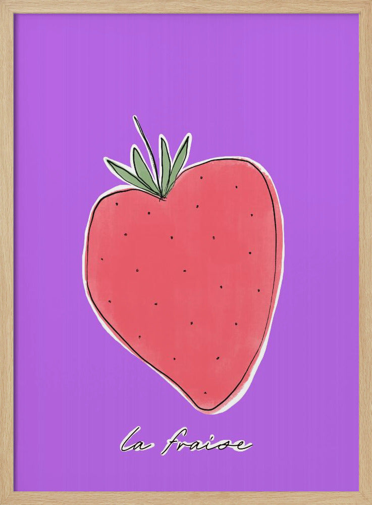 Stilisiertes Erdbeervergnügen | Poster