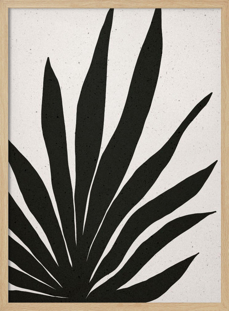 Abstrakte schwarze Blätter | Poster