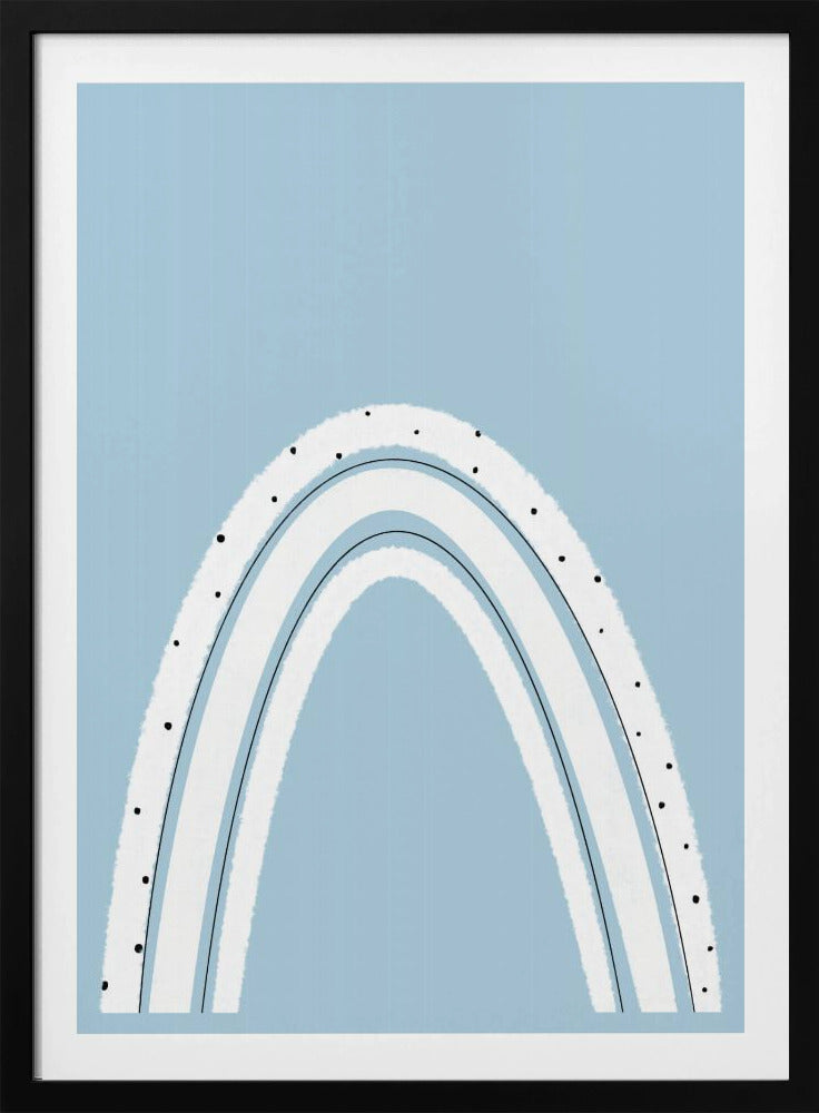 Schwarz-Weiß-Regenbogen | Poster