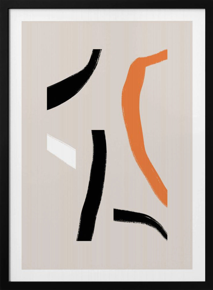 Bunte geschwungene Formen | Poster