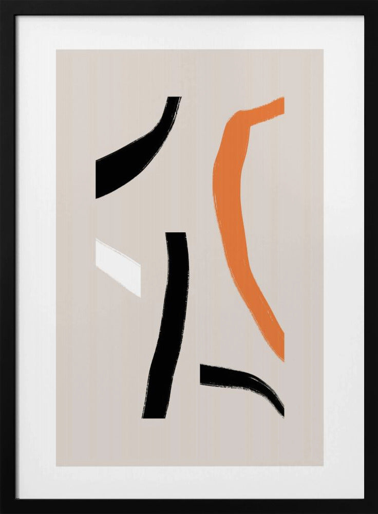 Bunte geschwungene Formen | Poster