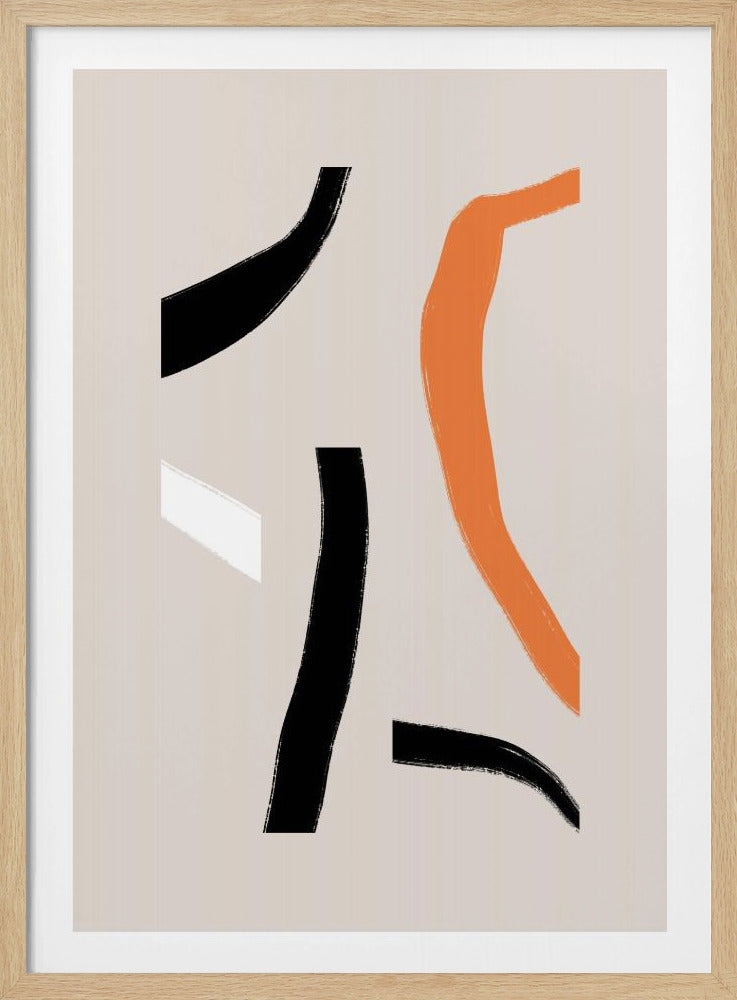 Bunte geschwungene Formen | Poster