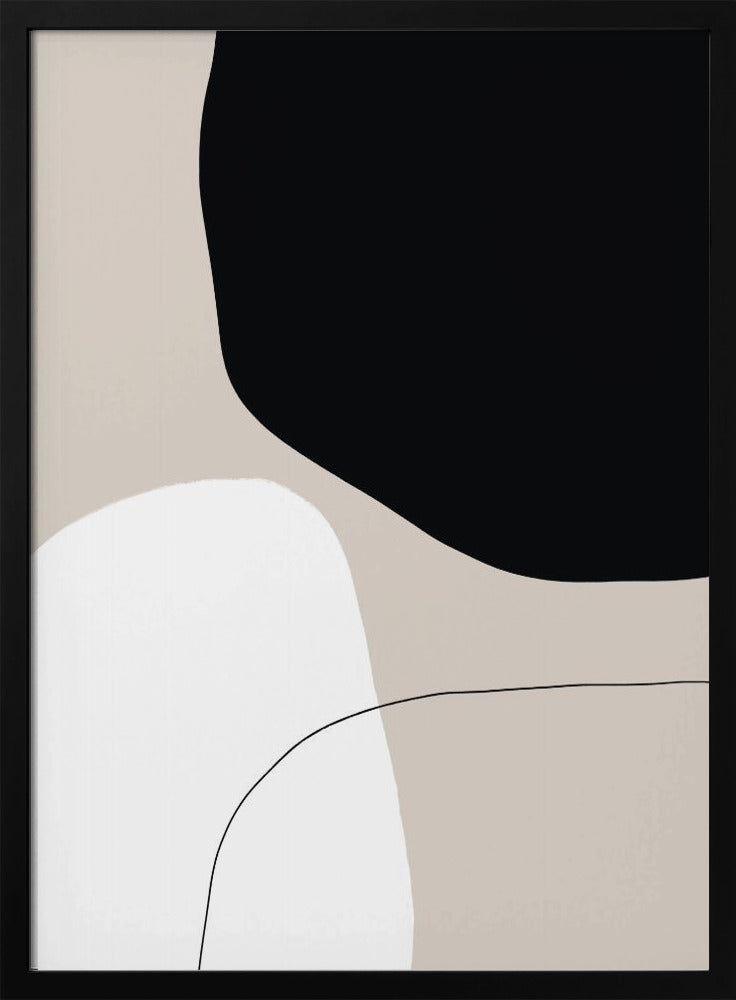 Monochrome Formen | Poster