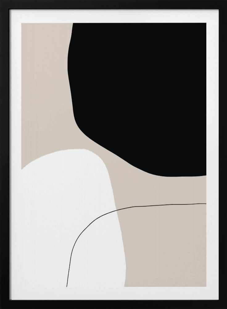 Monochrome Formen | Poster