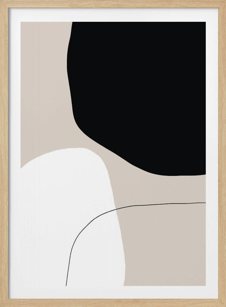 Monochrome Formen | Poster