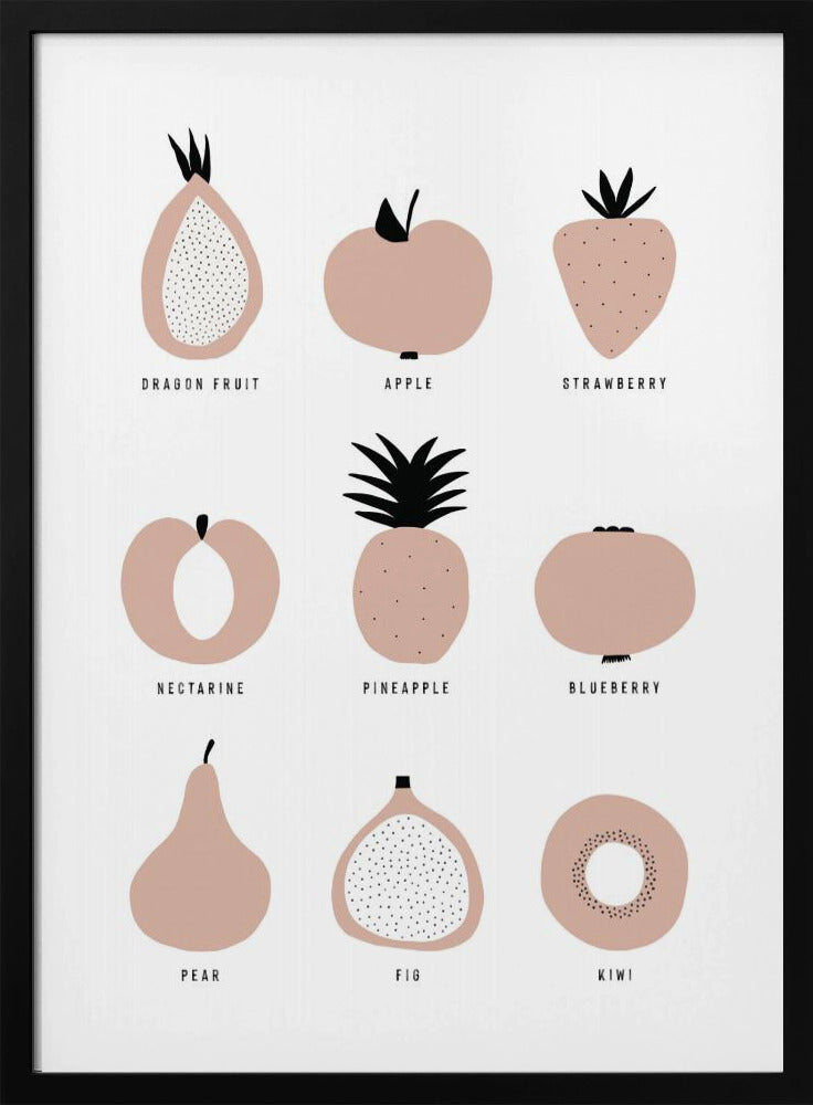 Minimalistisches Obstgitter | Poster