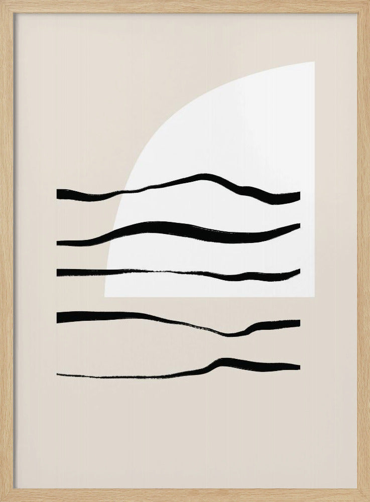 Geschwungene Linien & Licht | Poster