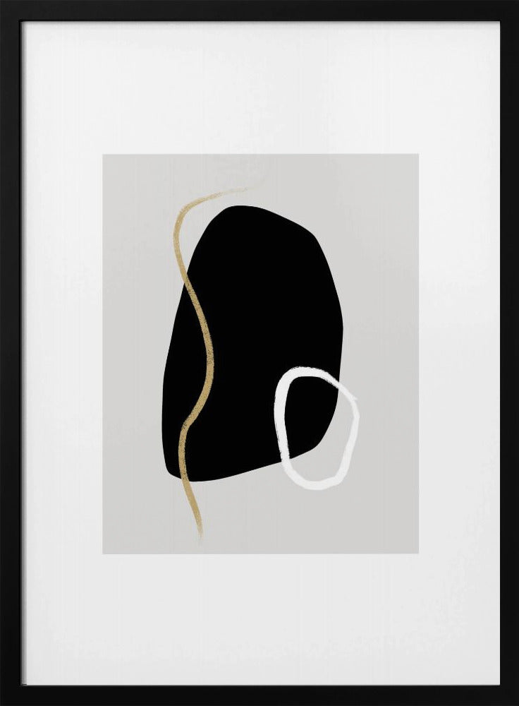 Kräftige schwarze Formen | Poster