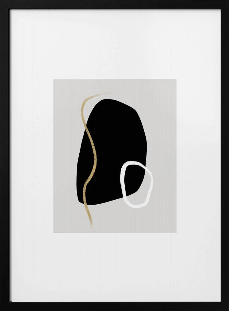 Kräftige schwarze Formen | Poster