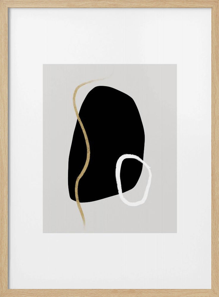 Kräftige schwarze Formen | Poster