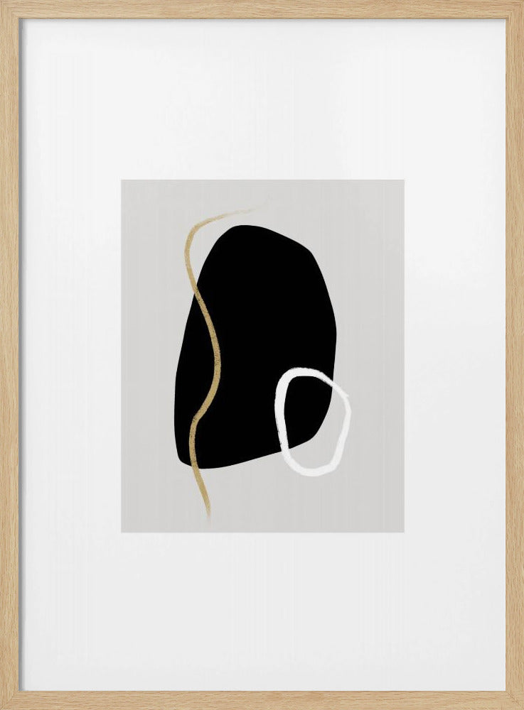 Kräftige schwarze Formen | Poster