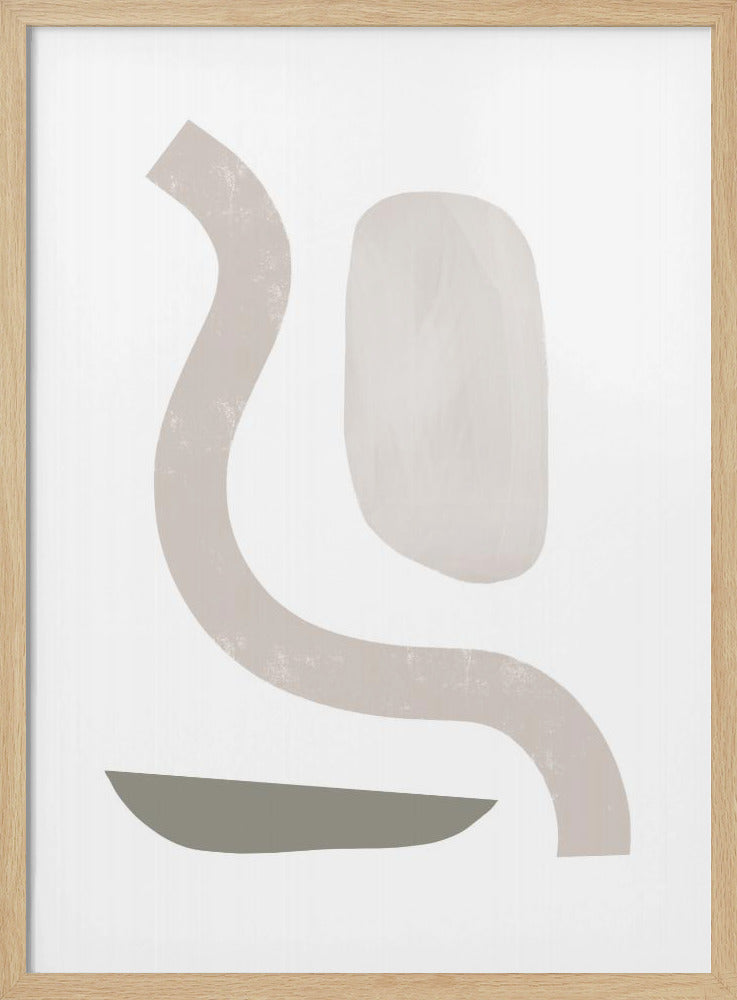 Gedämpfte Kurven Geometrie | Poster