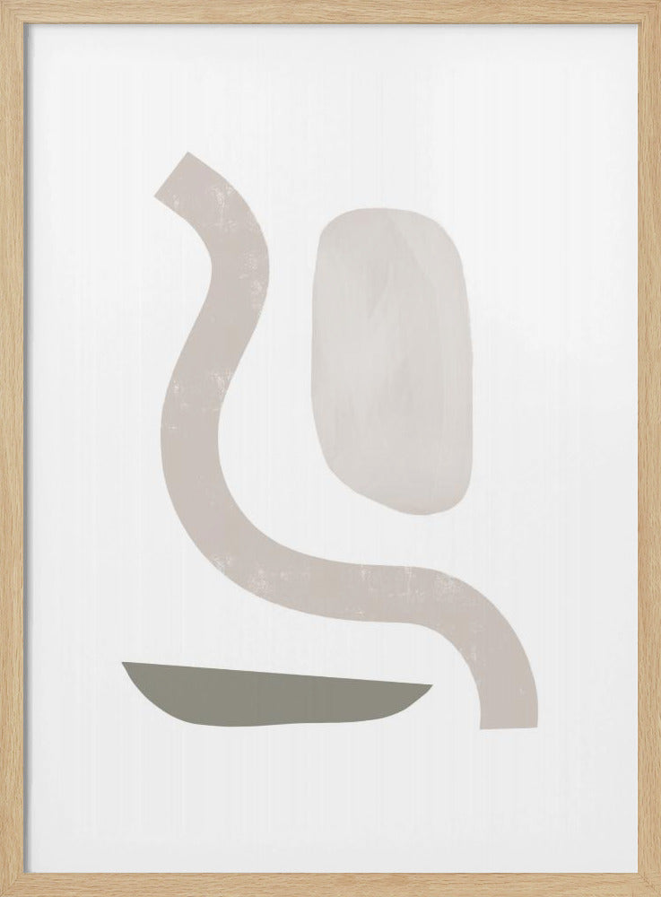 Gedämpfte Kurven Geometrie | Poster