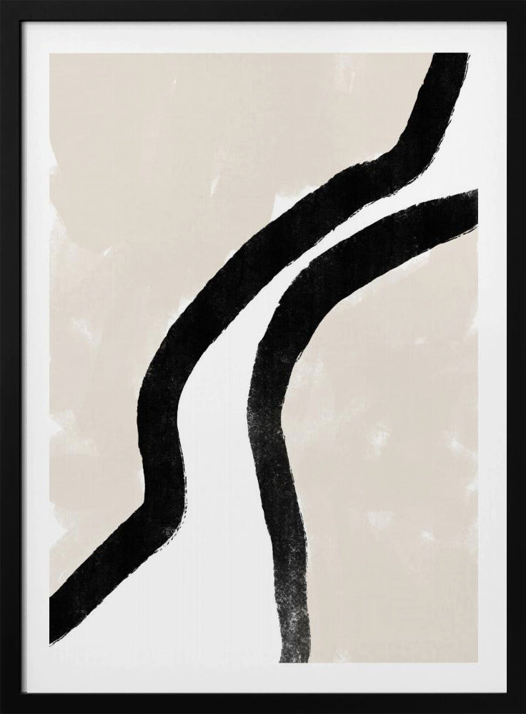 Kräftige schwarze Linien | Poster