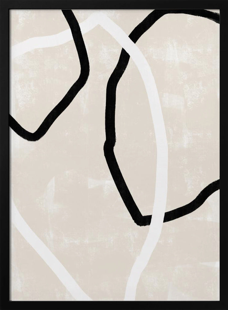 Geschwungene Linien tanzen | Poster