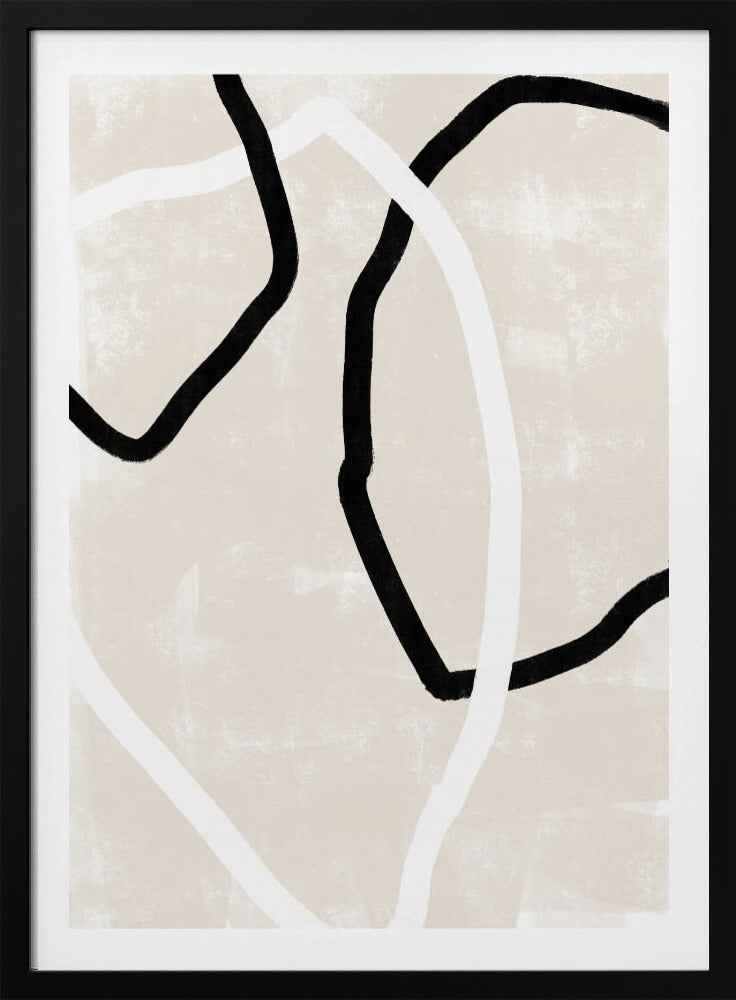 Geschwungene Linien tanzen | Poster