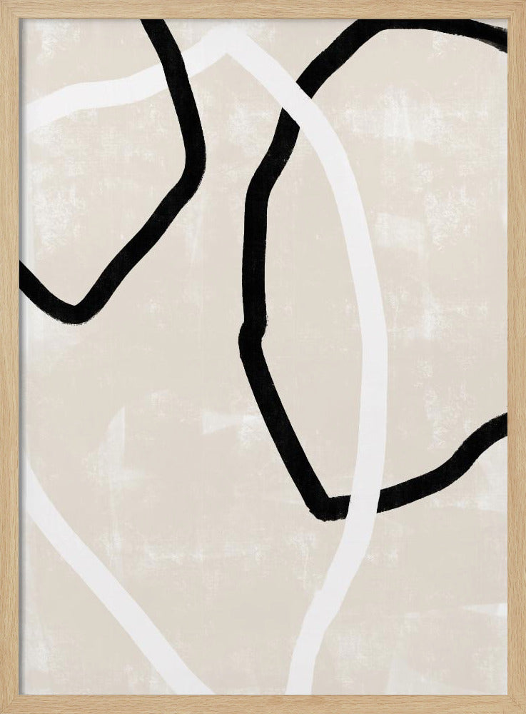 Geschwungene Linien tanzen | Poster