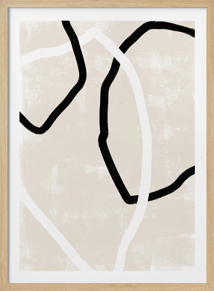 Geschwungene Linien tanzen | Poster