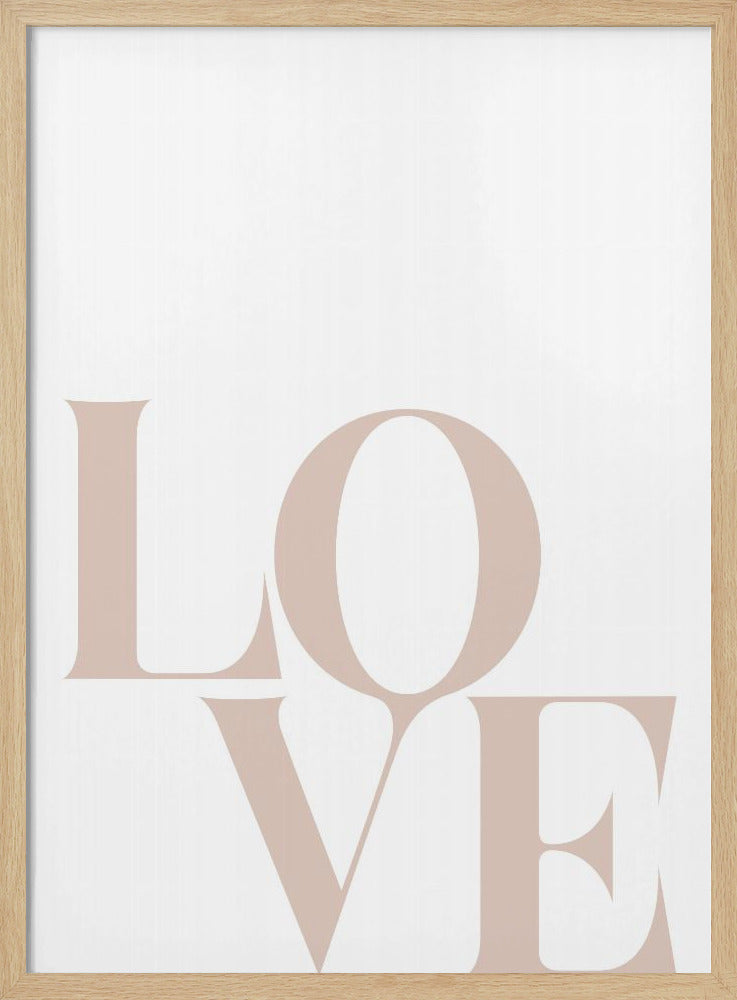 Minimalistische Liebestypografie | Poster
