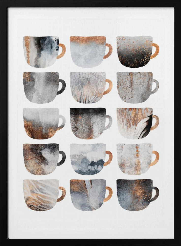 Verträumte Kaffeetassen | Poster
