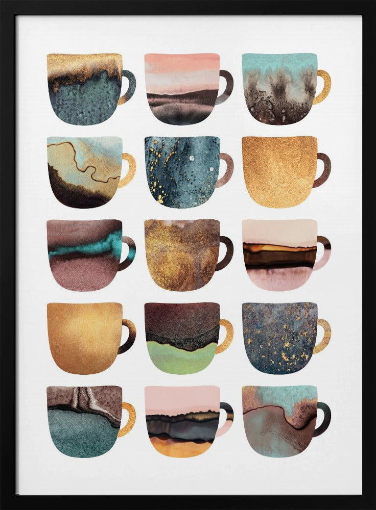 Erdige Kaffeetassen | Poster